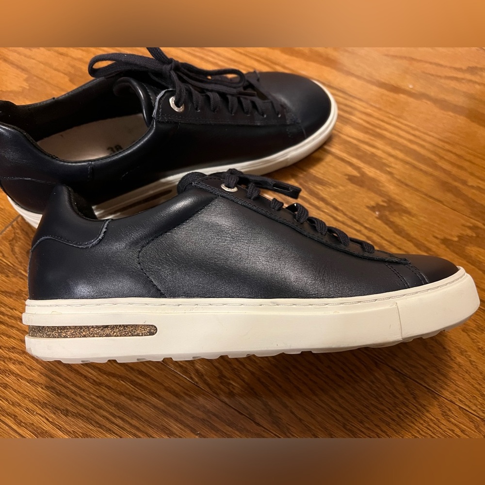 Birkenstock midnight BLUE Bend low leather shoes, sneakers, women size 38 or 7.5 - Picture 9 of 13